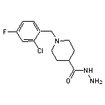 1-(2-chloro-4-fluorobenzyl)piperidine-4-carbohydrazide