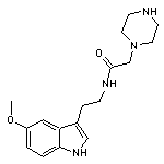 N-[2-(5-methoxy-1H-indol-3-yl)ethyl]-2-piperazin-1-ylacetamide 2HCL