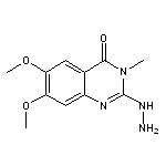 2-hydrazino-6,7-dimethoxy-3-methylquinazolin-4(3H)-one