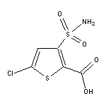 3-(aminosulfonyl)-5-chlorothiophene-2-carboxylic acid