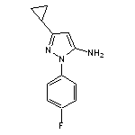 3-cyclopropyl-1-(4-fluorophenyl)-1H-pyrazol-5-amine HCl