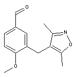 3-[(3,5-dimethylisoxazol-4-yl)methyl]-4-methoxybenzaldehyde