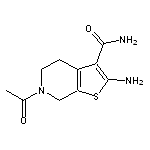 6-acetyl-2-amino-4,5,6,7-tetrahydrothieno[2,3-c]pyridine-3-carboxamide