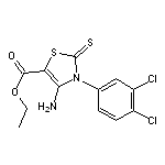 ethyl 4-amino-3-(3,4-dichlorophenyl)-2-thioxo-2,3-dihydro-1,3-thiazole-5-ca rboxylate