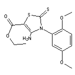 ethyl 4-amino-3-(2,5-dimethoxyphenyl)-2-thioxo-2,3-dihydro-1,3-thiazole-5-c arboxylate