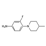 [3-fluoro-4-(4-methylpiperidin-1-yl)phenyl]amine HCl