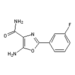 5-amino-2-(3-fluorophenyl)-1,3-oxazole-4-carboxamide