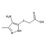 [(4-amino-3-methyl-1H-pyrazol-5-yl)thio]acetic acid