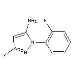 1-(2-fluorophenyl)-3-methyl-1H-pyrazol-5-amine HCl