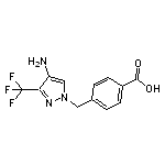 4-{[4-amino-3-(trifluoromethyl)-1H-pyrazol-1-yl]methyl}benzoic acid HCl