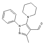 3-methyl-1-phenyl-5-piperidino-1H-pyrazole-4-carbaldehyde