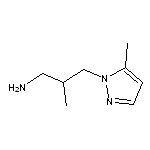 2-methyl-3-(5-methyl-1H-pyrazol-1-yl)propan-1-amine