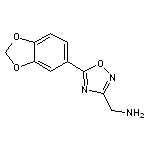 [5-(1,3-benzodioxol-5-yl)-1,2,4-oxadiazol-3-yl]methylamine HCl