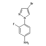 4-(4-bromo-1H-pyrazol-1-yl)-3-fluoroaniline HCl