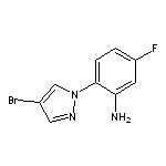 [2-(4-bromo-1H-pyrazol-1-yl)-5-fluorophenyl]amine