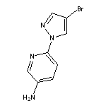 6-(4-bromo-1H-pyrazol-1-yl)pyridin-3-amine HCl