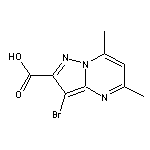 3-bromo-5,7-dimethylpyrazolo[1,5-a]pyrimidine-2-carboxylic acid