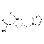 4-chloro-1-(1H-pyrazol-1-ylmethyl)-1H-pyrazole-3-carboxylic acid