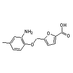 5-[(2-amino-4-methylphenoxy)methyl]-2-furoic acid