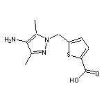 5-[(4-amino-3,5-dimethyl-1H-pyrazol-1-yl)methyl]thiophene-2-carboxylic acid