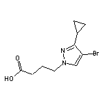 4-(4-bromo-3-cyclopropyl-1H-pyrazol-1-yl)butanoic acid