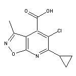 5-chloro-6-cyclopropyl-3-methylisoxazolo[5,4-b]pyridine-4-carboxylic acid