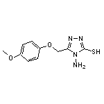 4-amino-5-[(4-methoxyphenoxy)methyl]-4H-1,2,4-triazol-3-ylhydrosulfide