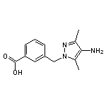 3-[(4-amino-3,5-dimethyl-1H-pyrazol-1-yl)methyl]benzoic acid HCl