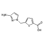 5-[(3-amino-1H-pyrazol-1-yl)methyl]thiophene-2-carboxylic acid