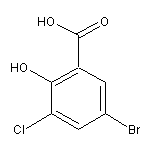 5-bromo-3-chloro-2-hydroxybenzoic acid