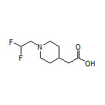 2-[1-(2,2-Difluoroethyl)-4-piperidyl]acetic Acid