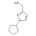 1-(1-cyclopentyl-1H-pyrazol-3-yl)methanamine HCL