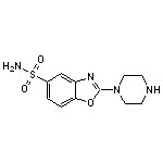 2-piperazin-1-yl-1,3-benzoxazole-5-sulfonamide