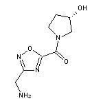 (3S)-1-{[3-(aminomethyl)-1,2,4-oxadiazol-5-yl]carbonyl}pyrrolidin-3-ol