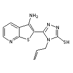 4-allyl-5-(3-aminothieno[2,3-b]pyridin-2-yl)-4H-1,2,4-triazole-3-thiol