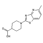 1-(5-methyl[1,3]oxazolo[4,5-b]pyridin-2-yl)piperidine-4-carboxylic acid