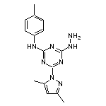 4-(3,5-dimethyl-1H-pyrazol-1-yl)-6-hydrazino-N-(4-methylphenyl)-1,3,5-triazin-2-amine