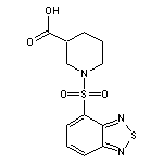 1-(2,1,3-benzothiadiazol-4-ylsulfonyl)piperidine-3-carboxylic acid