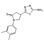 4-(5-amino-1,3,4-thiadiazol-2-yl)-1-(3,4-dimethylphenyl)pyrrolidin-2-one