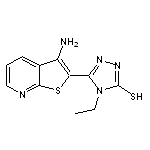 5-(3-aminothieno[2,3-b]pyridin-2-yl)-4-ethyl-4H-1,2,4-triazole-3-thiol