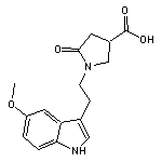 1-[2-(5-methoxy-1H-indol-3-yl)ethyl]-5-oxopyrrolidine-3-carboxylic acid