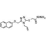 2-({4-allyl-5-[(2-naphthyloxy)methyl]-4H-1,2,4-triazol-3-yl}thio)acetohydrazide