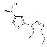 5-(1-ethyl-3,5-dimethyl-1H-pyrazol-4-yl)isoxazole-3-carboxylic acid