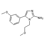 1-(2-methoxyethyl)-5-(3-methoxyphenyl)-1H-imidazol-2-amine