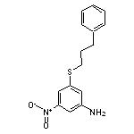 3-nitro-5-[(3-phenylpropyl)thio]aniline