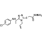 2-[(4-allyl-5-{1-[(4-chlorophenyl)amino]ethyl}-4H-1,2,4-triazol-3-yl)thio]acetohydrazide