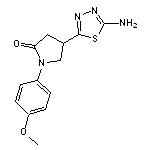 4-(5-amino-1,3,4-thiadiazol-2-yl)-1-(4-methoxyphenyl)pyrrolidin-2-one