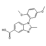 1-(2,5-dimethoxyphenyl)-2-methyl-1H-benzimidazole-5-carboxylic acid