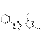 4-ethyl-5-(3-phenyl-1,2,4-oxadiazol-5-yl)-1,3-thiazol-2-amine