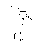 5-oxo-1-(2-phenylethyl)pyrrolidine-3-carbonyl chloride